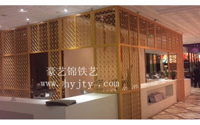 無錫雷迪森酒店大堂鐵藝屏風(fēng)