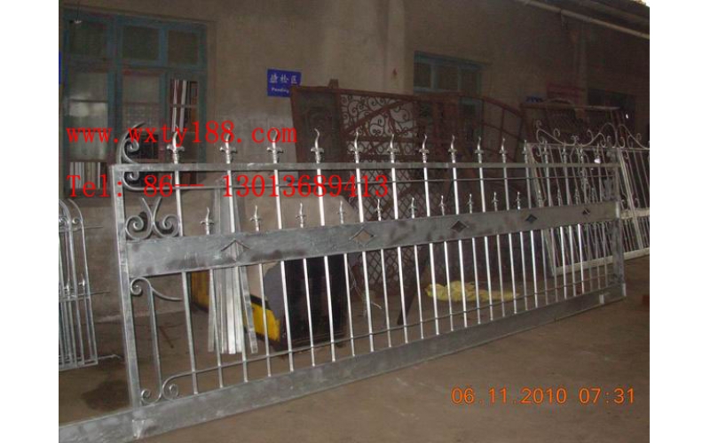 Wrought iron railings