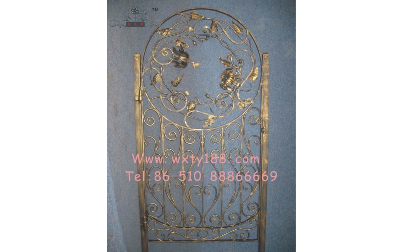Small wrought iron courtyard gates