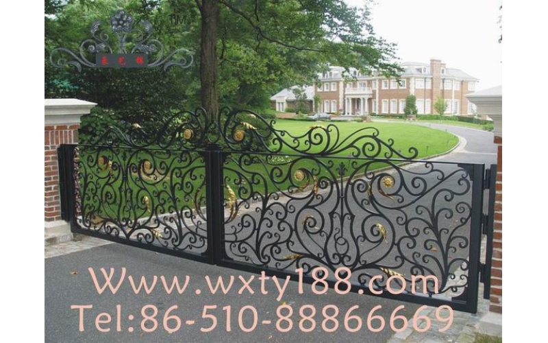 Wrought iron gate