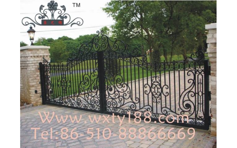 Wrought iron gate