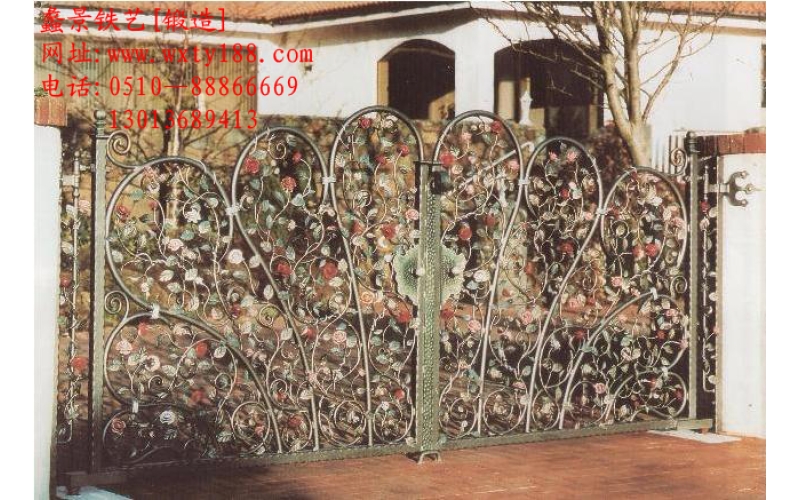 Wrought iron gate