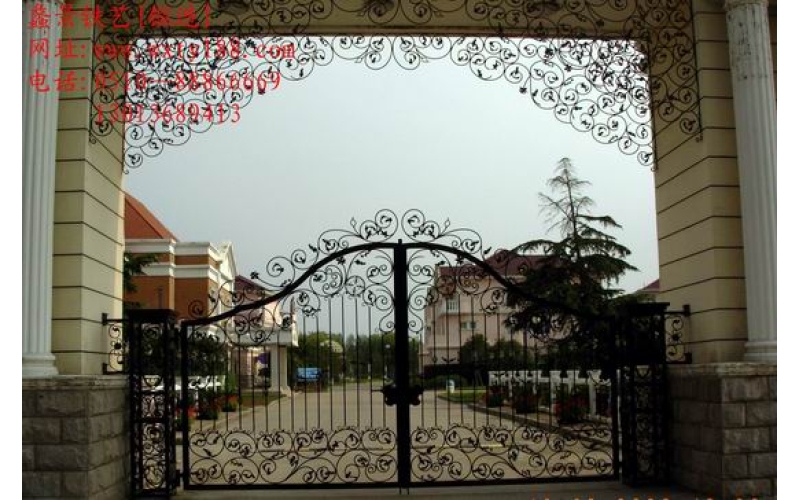Wrought iron gate