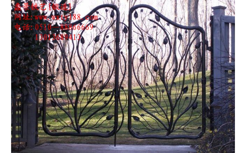 Wrought iron gate