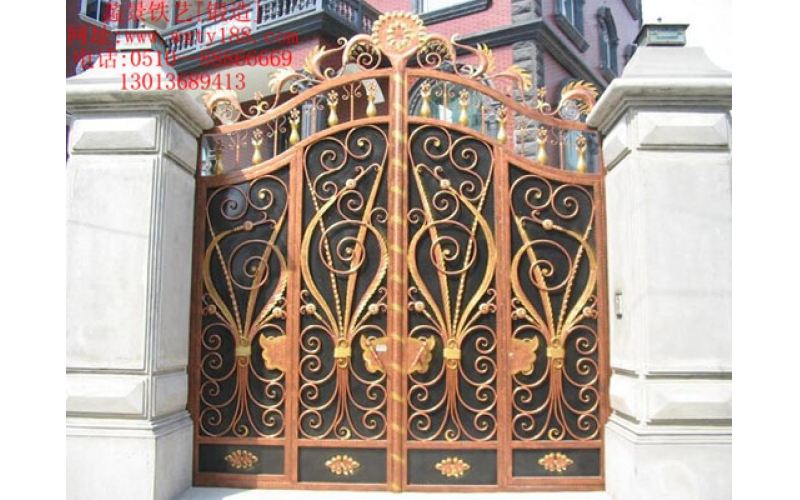 Wrought iron gate