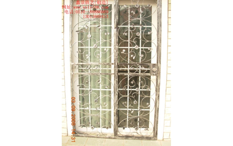 Wrought iron entrance doors