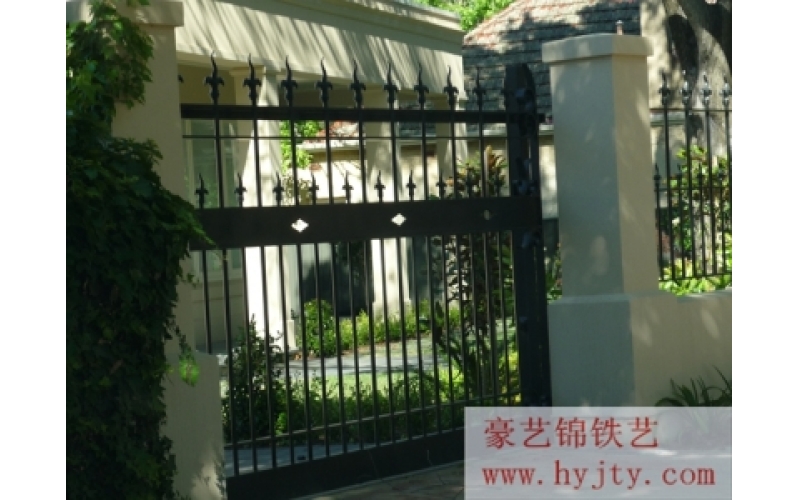 Wought iron door