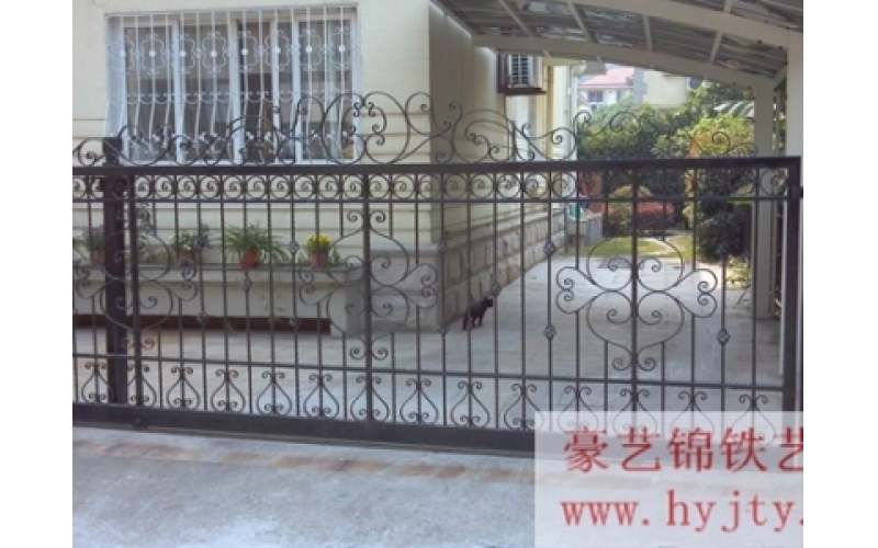 Wought iron door