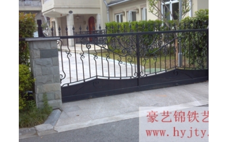 Wought iron door