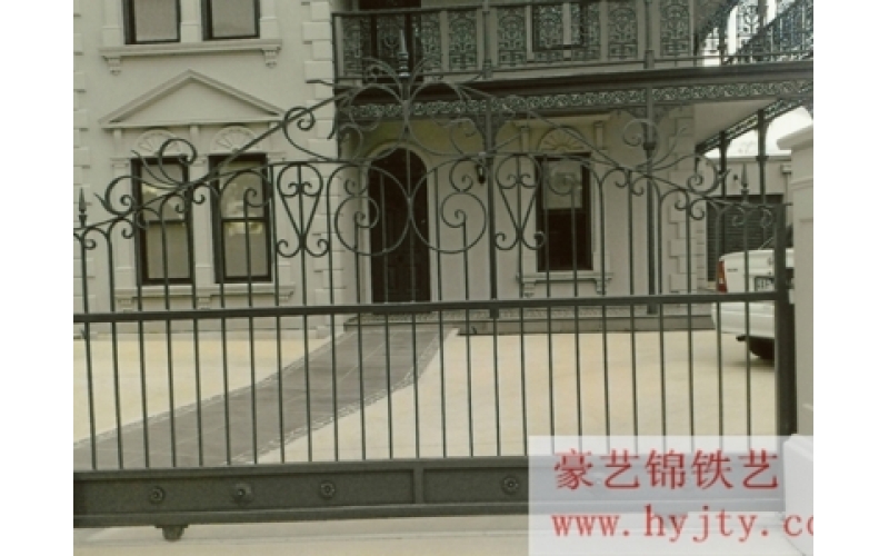 Wought iron door
