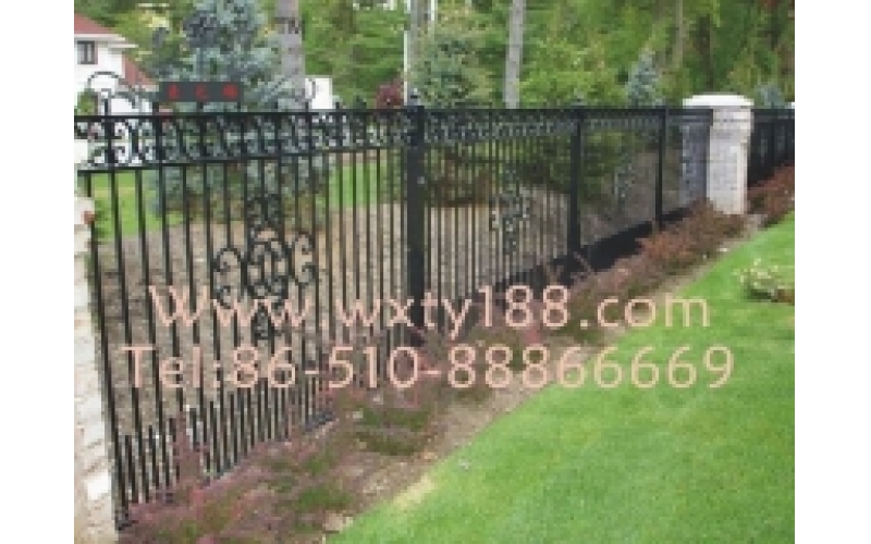 wrought iron fence