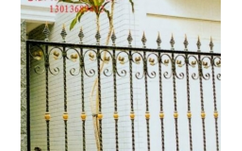 wrought iron fence
