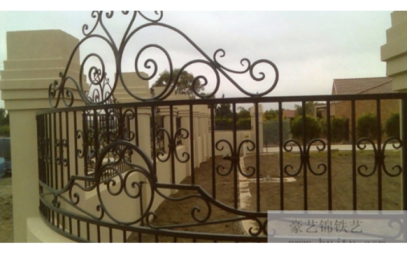 wrought iron fence picture