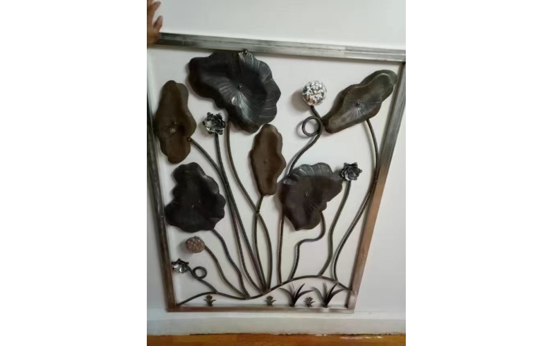 Small wrought iron courtyard gates