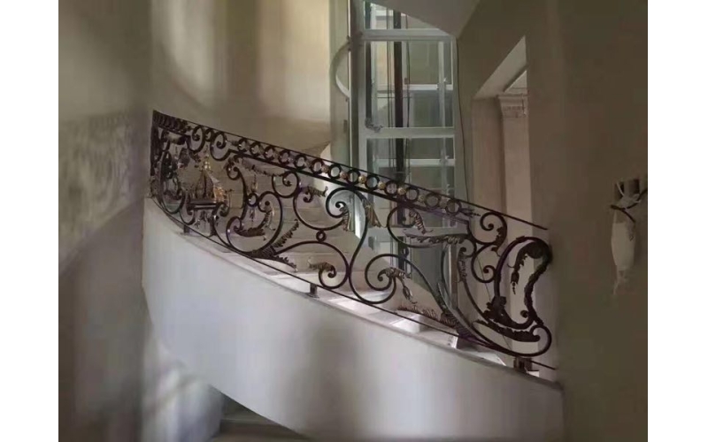 Iron art stair handrails