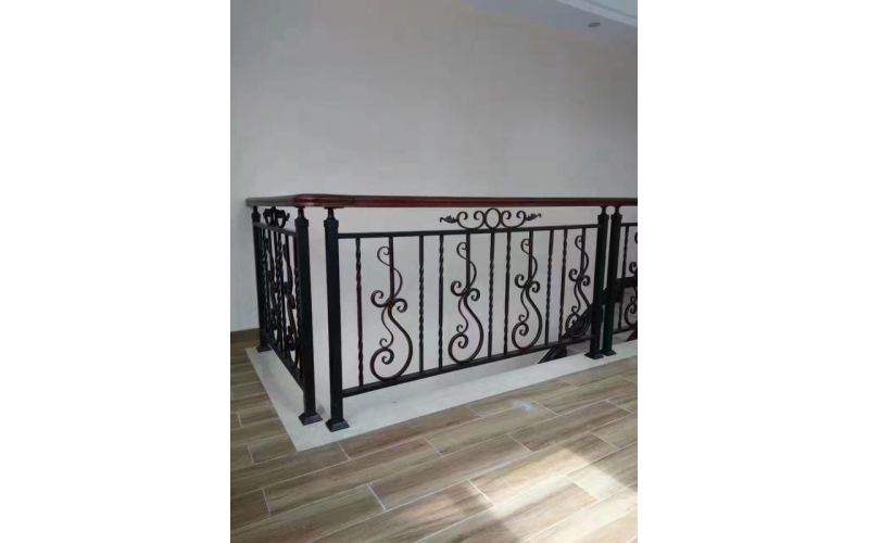 Iron art stair handrails