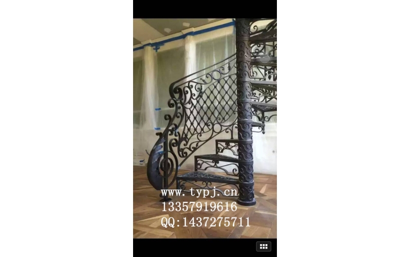 Iron art staircase