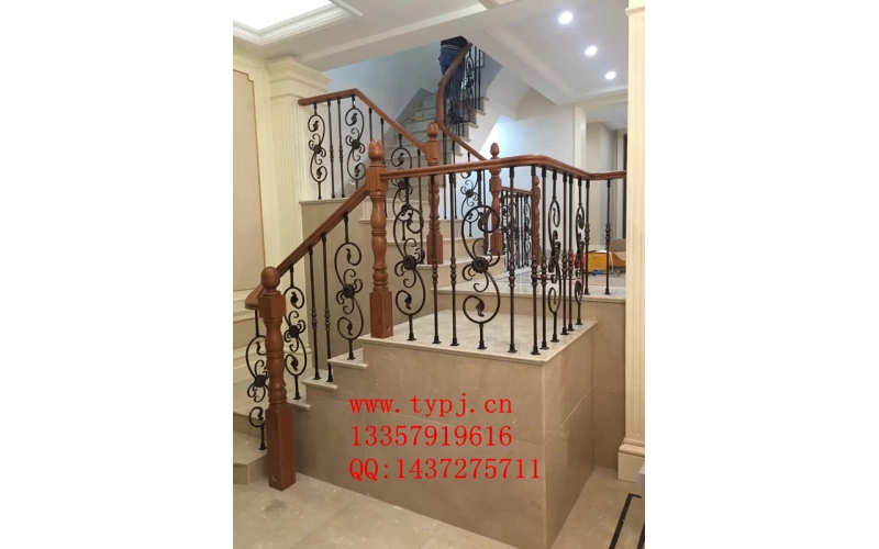 Iron art stair handrails