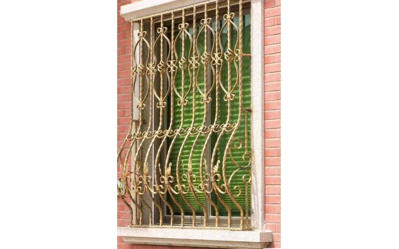 Wrought iron window