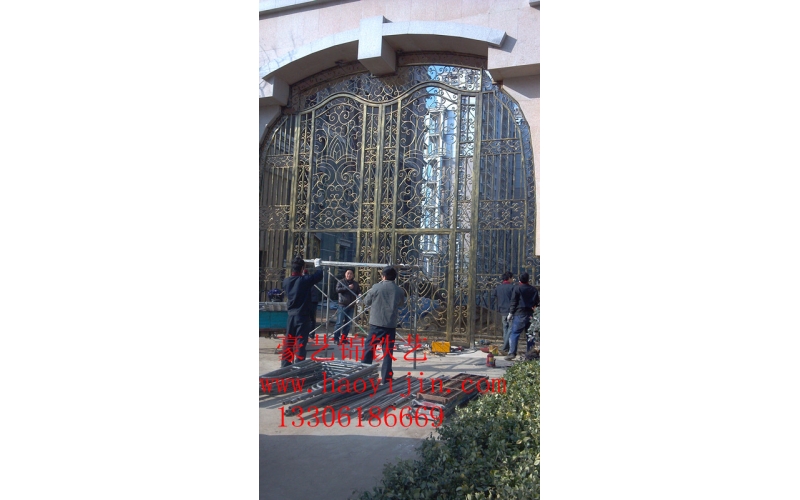 Wrought iron gate