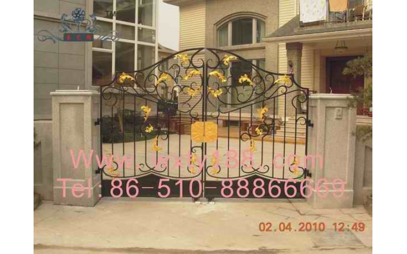 Wrought  iron  gate
